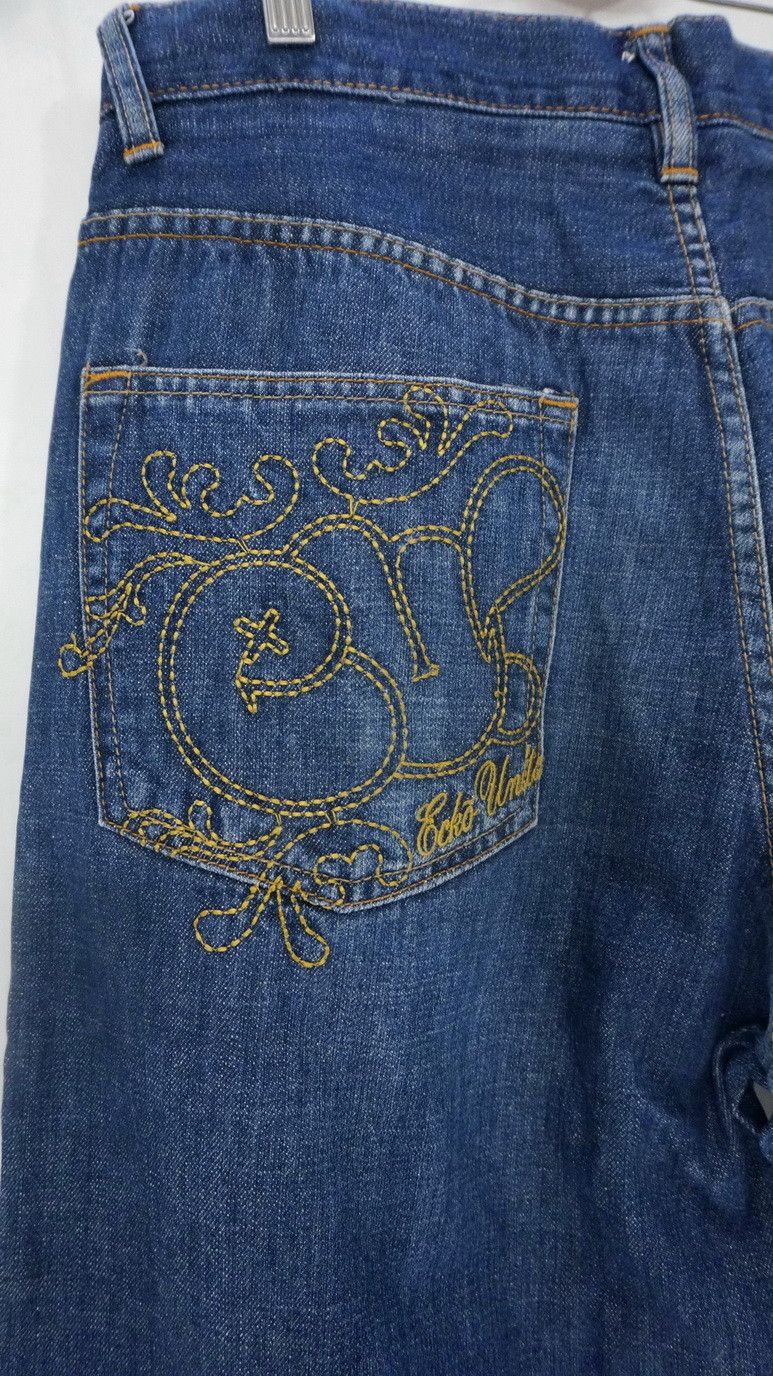Ecko Unltd. ECKO Unlimited Classic Embroidered Vintage Baggy Jeans Size US 32 / EU 48 - 7 Thumbnail