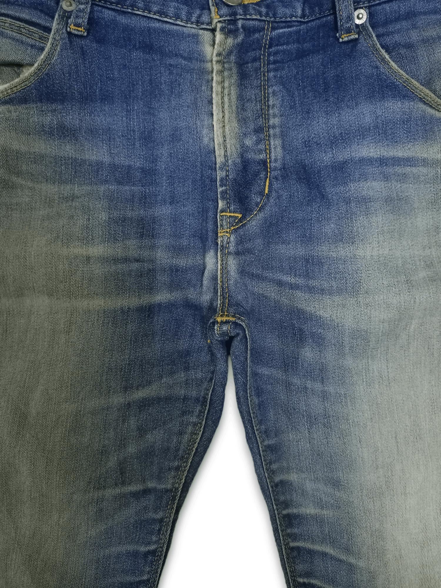 Japanese Brand × Ships Jet Blue Vintage Ships Jet Blue Blue Wash Distressed Jeans 34x31 Size US 34 / EU 50 - 6 Thumbnail