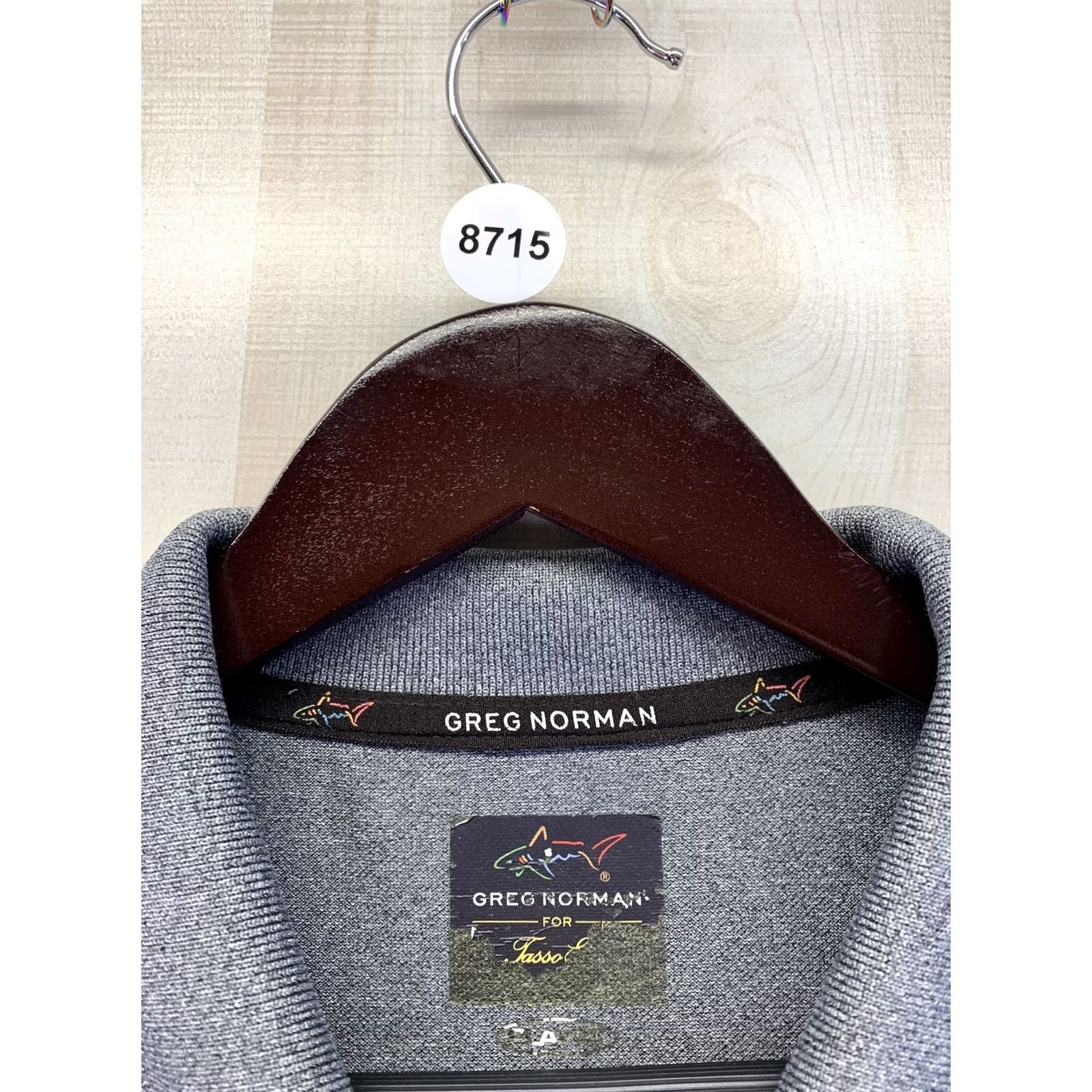 Vintage Greg Norman For Tasso Elba Mens Grey Golf Polo Shirt Size Large-8715 Size US L / EU 52-54 / 3 - 3 Thumbnail