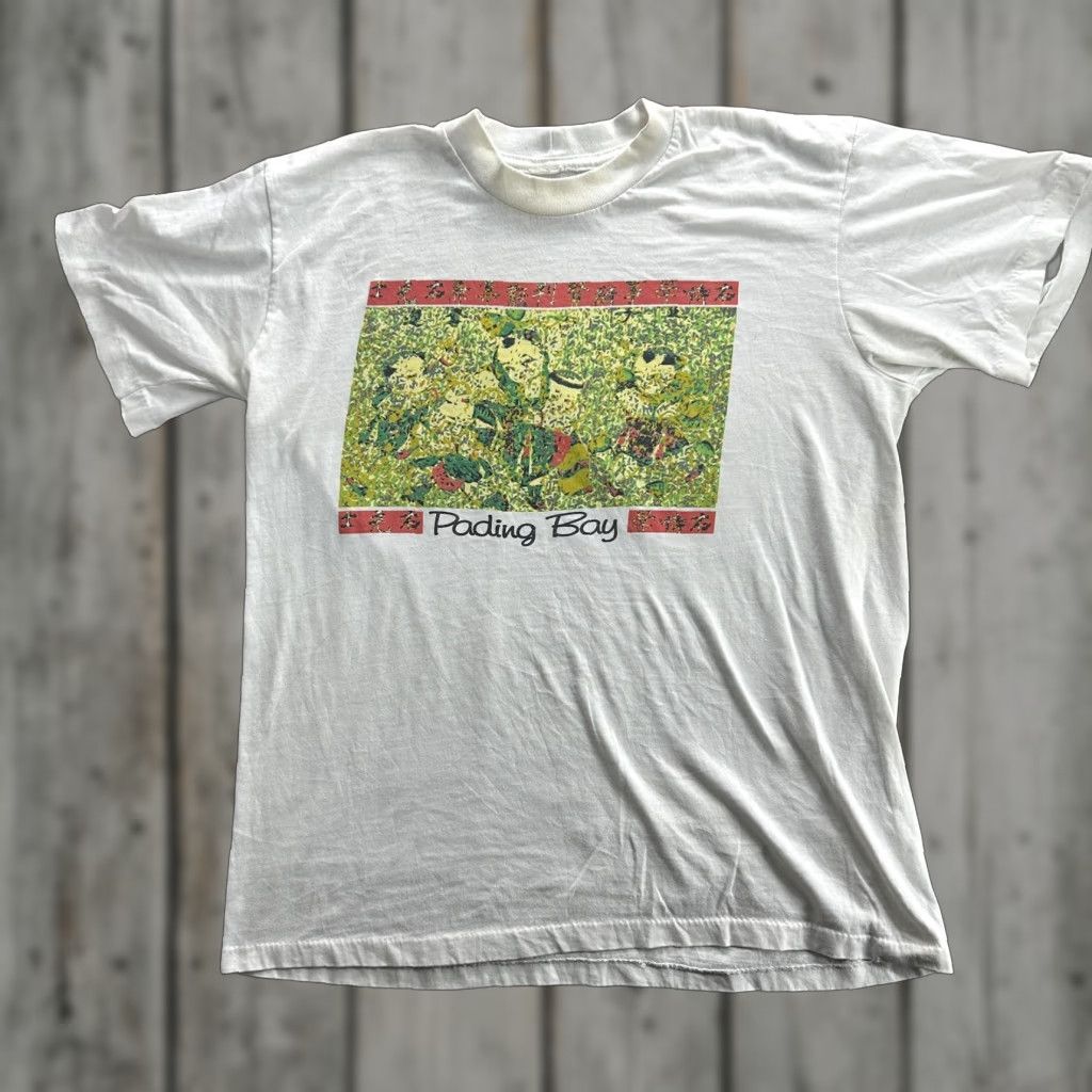 Vintage VINTAGE Pading Bay Panda Graphic T-Shirt Mens Large White Nature Wildlife 90s Size US L / EU 52-54 / 3 - 1 Thumbnail