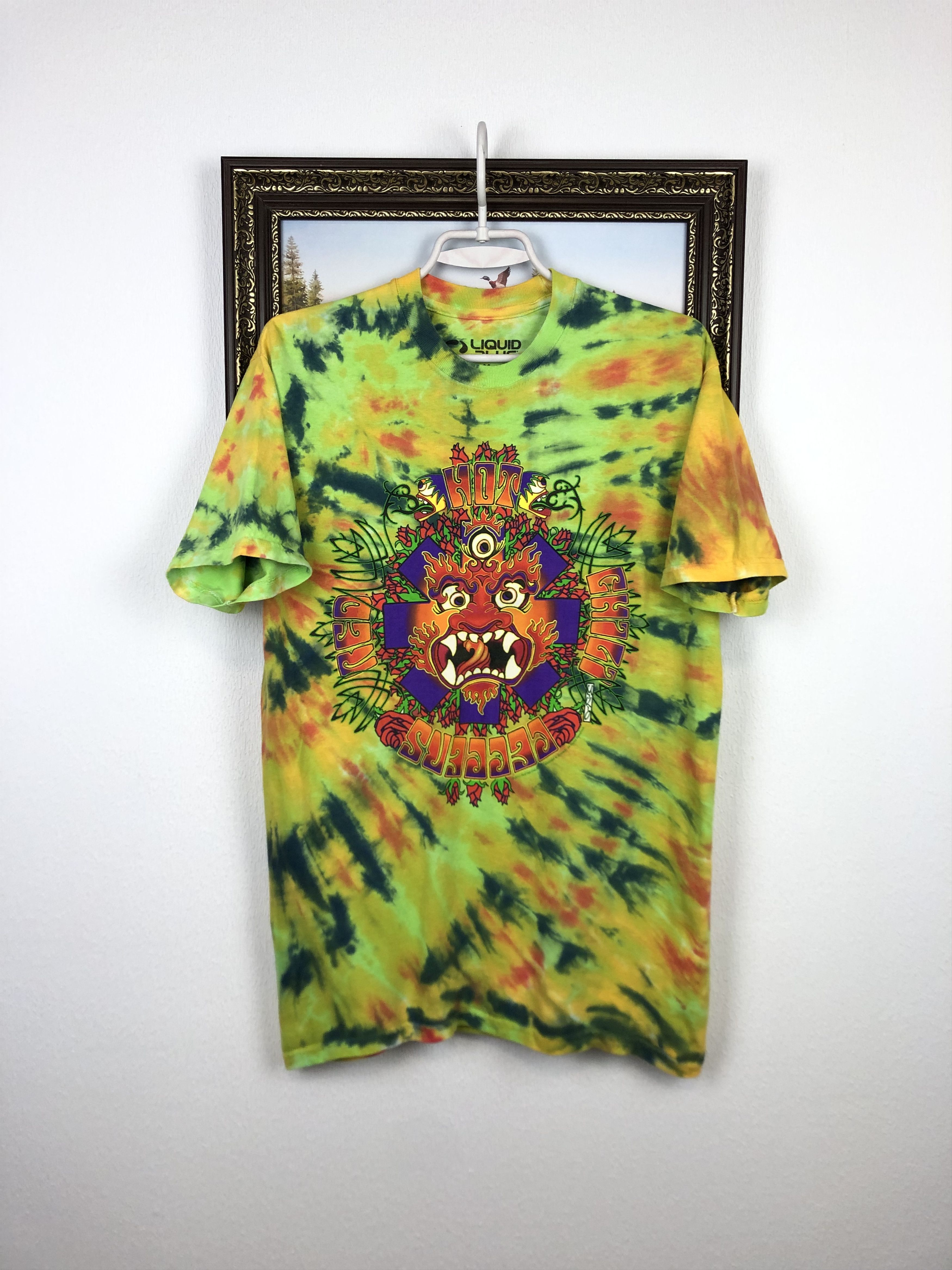 Band Tees RHCP Red Hot Chili Peppers Tie Dye Shirt Liquid Blue Tee Size US M / EU 48-50 / 2 - 1 Thumbnail