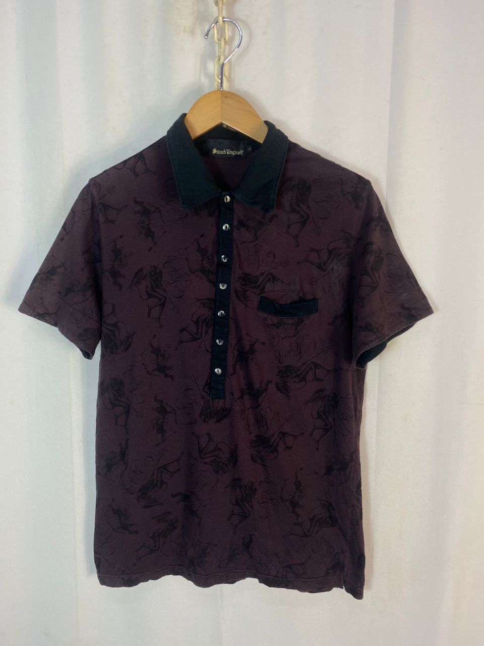 Japanese Brand × Seditionaries Fullprint polo shirt half button up by smack engineer Size US M / EU 48-50 / 2 - 1 Thumbnail