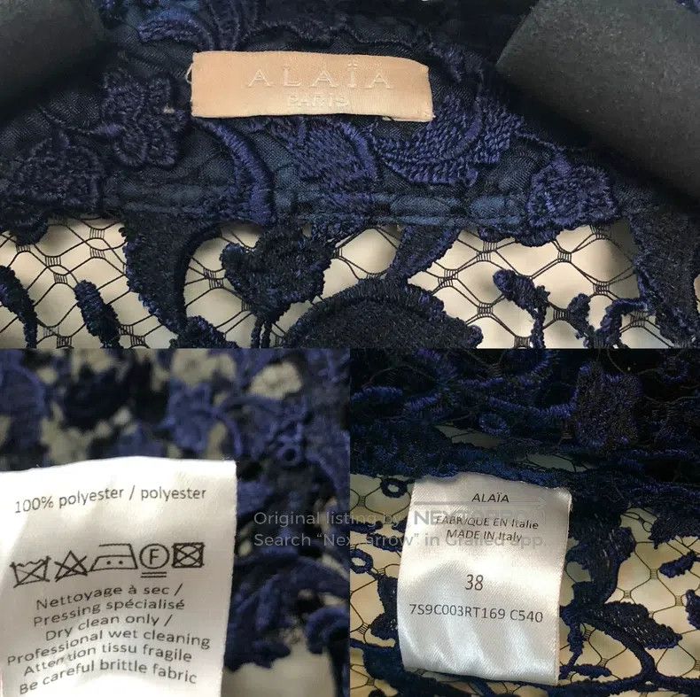 Alaia Alaia All Lace Long Shirt Jacket Size XS / US 0-2 / IT 36-38 - 8 Thumbnail