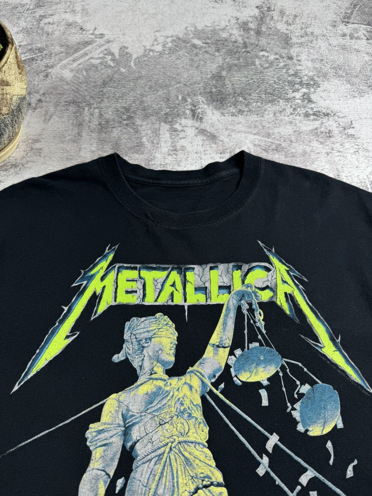 Metallica Metallica 1994 Vintage 90s Justice For All Rock Tour Rap Merch Band Tee T Shirt Size US M / EU 48-50 / 2 - 8 Thumbnail