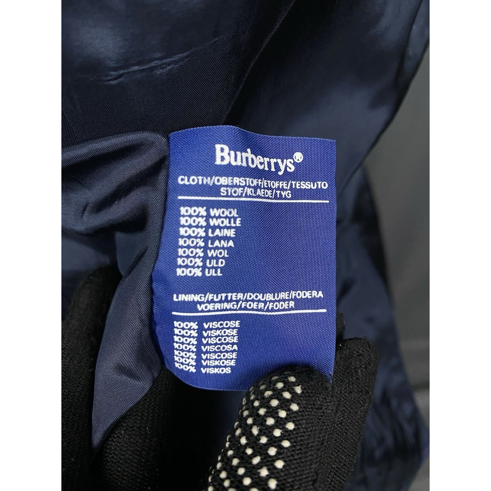 Burberry Burberry Vintage Blue Wool Checked Double Breasted Blazer Ja Size XL / US 12-14 / IT 48-50 - 10 Thumbnail