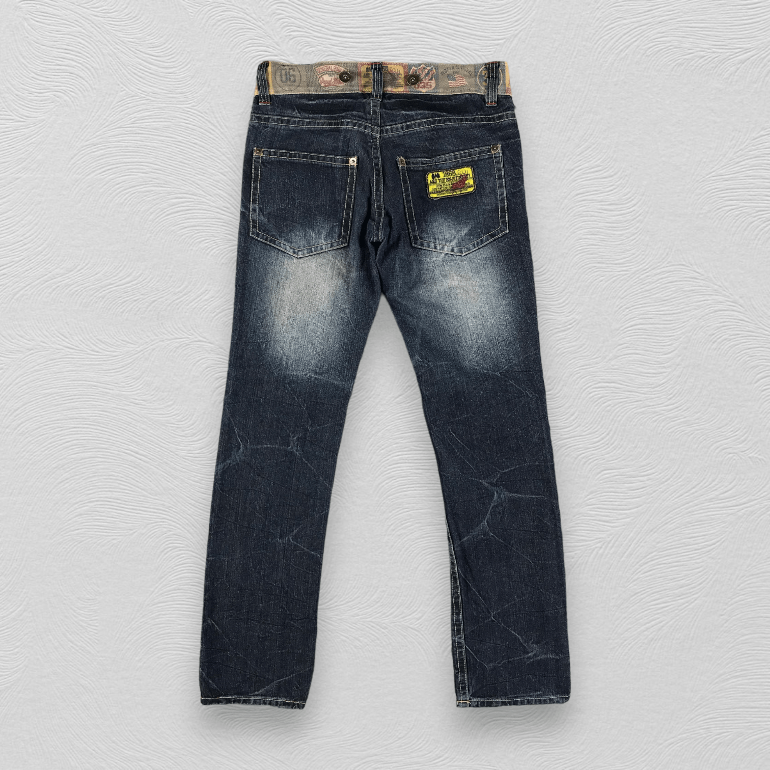 Japanese Brand Japanese Brand Jeans Patchwork Distressed Denim KJ1738 Size US 30 / EU 46 - 2 Thumbnail