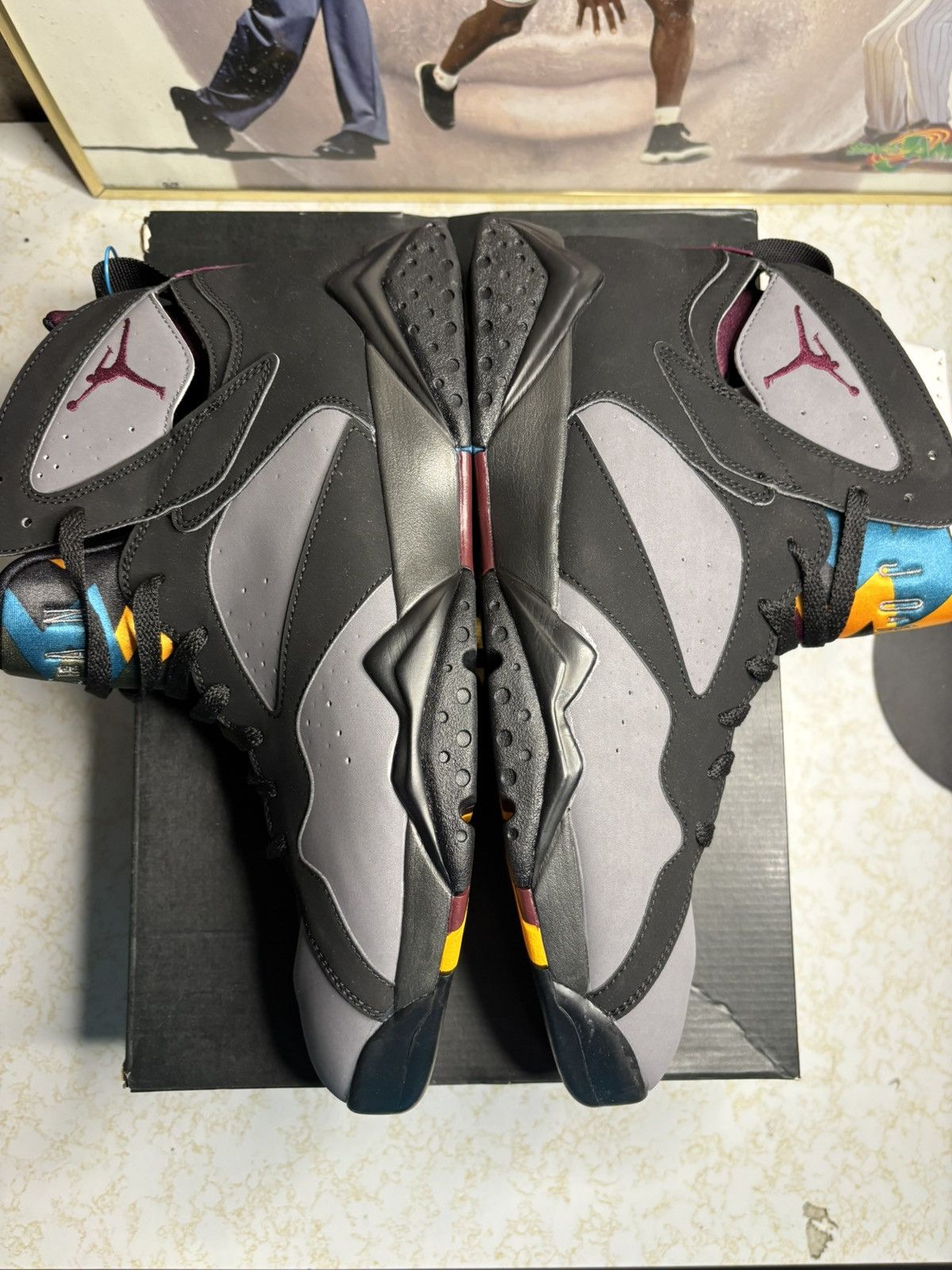Jordan Brand Air Jordan 7 Retro 2015 Bordeaux 2015 Size US 13 / EU 46 - 4 Thumbnail