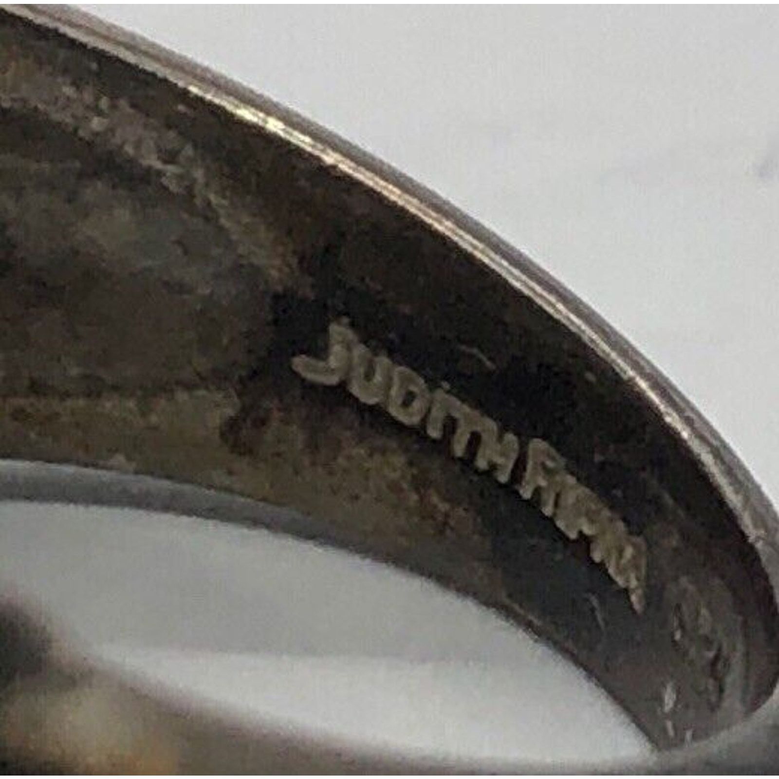 Vintage Judith Ripka Sterling Silver Ring 925 Size 6 Band Jade Size ONE SIZE - 8 Thumbnail