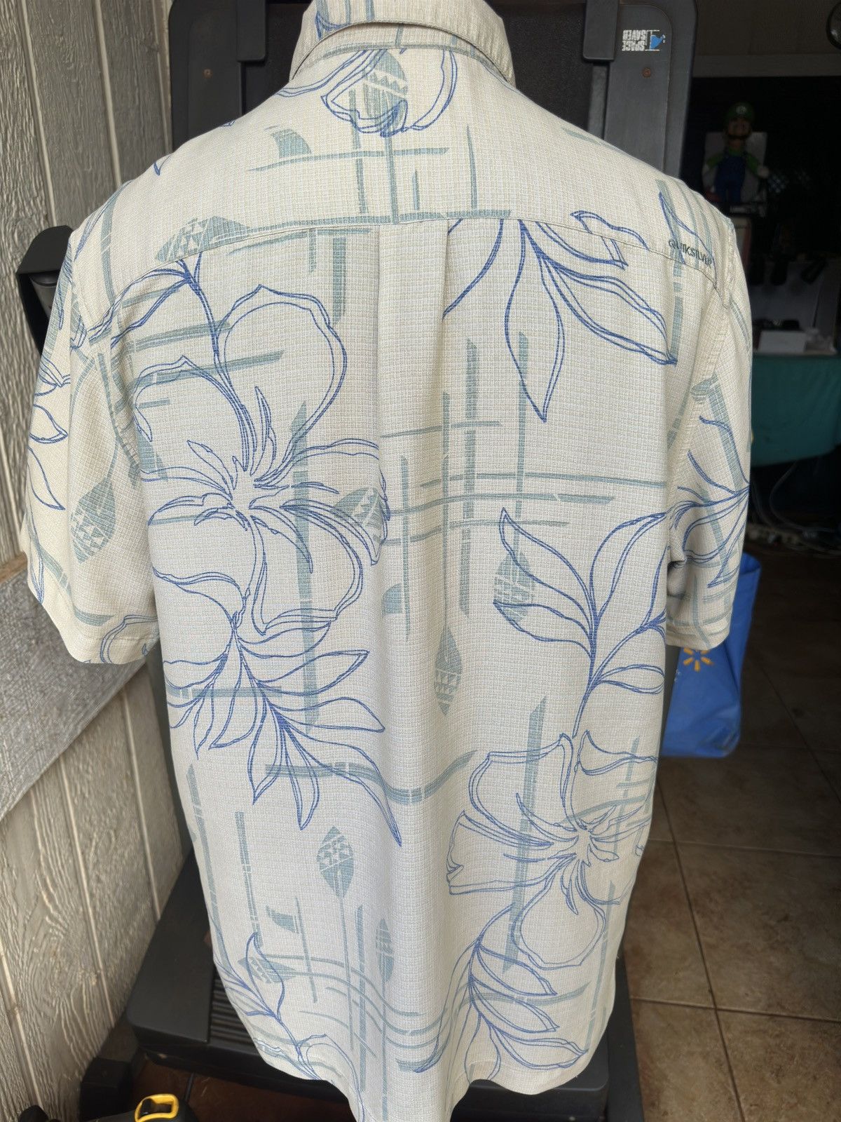 Quiksilver Quiksilver Waterman Tailored Fit Beige Hawaiian Men's L Size US L / EU 52-54 / 3 - 2 Thumbnail