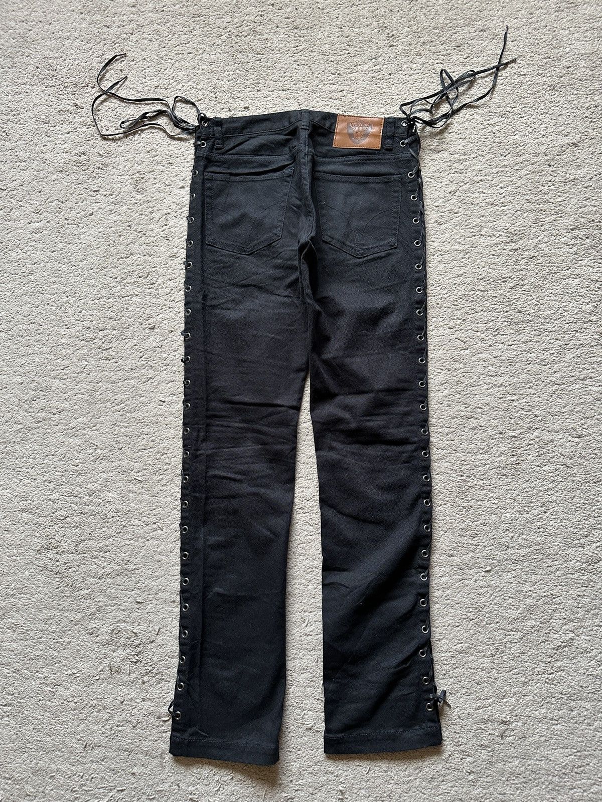 Hysteric Glamour 1990s Hysteric Glamour Side Lace Jeans corset jeans Size US 29 - 9 Thumbnail