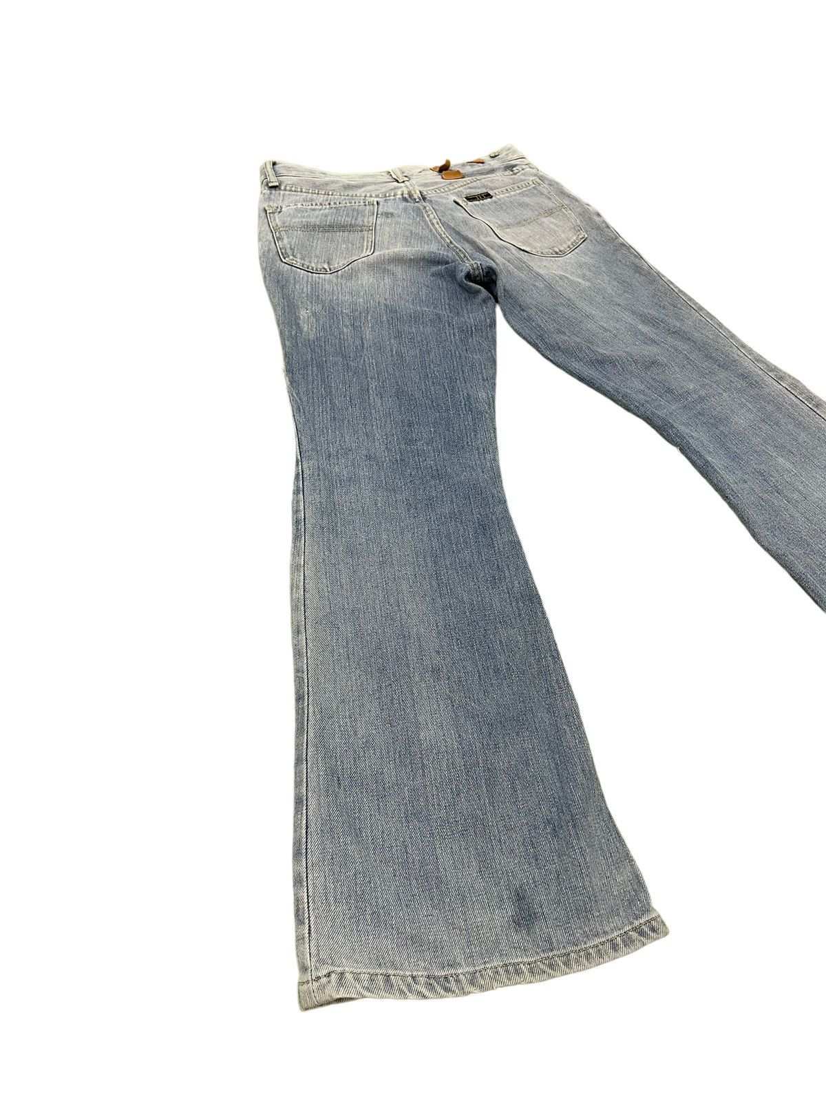 Japanese Brand Flare Jeans Blue Way Japan Faded Distress Boot Cut 7🟦6 Size US 30 / EU 46 - 12 Thumbnail