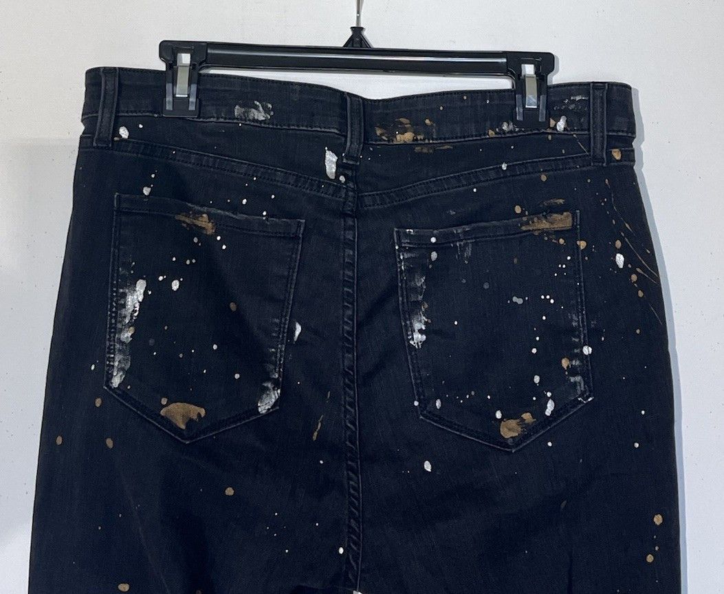 MONFRERE Monfrere Greyson Soho Paint Splatter Ripped Skinny Jeans Size US 34 / EU 50 - 6 Thumbnail