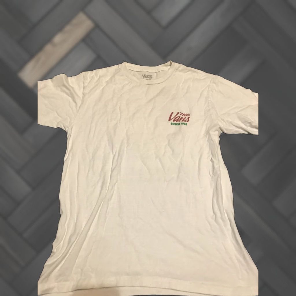 Vans Vans Killer Pizza T-Shirt White Small Women Size S / US 4 / IT 40 - 1 Thumbnail