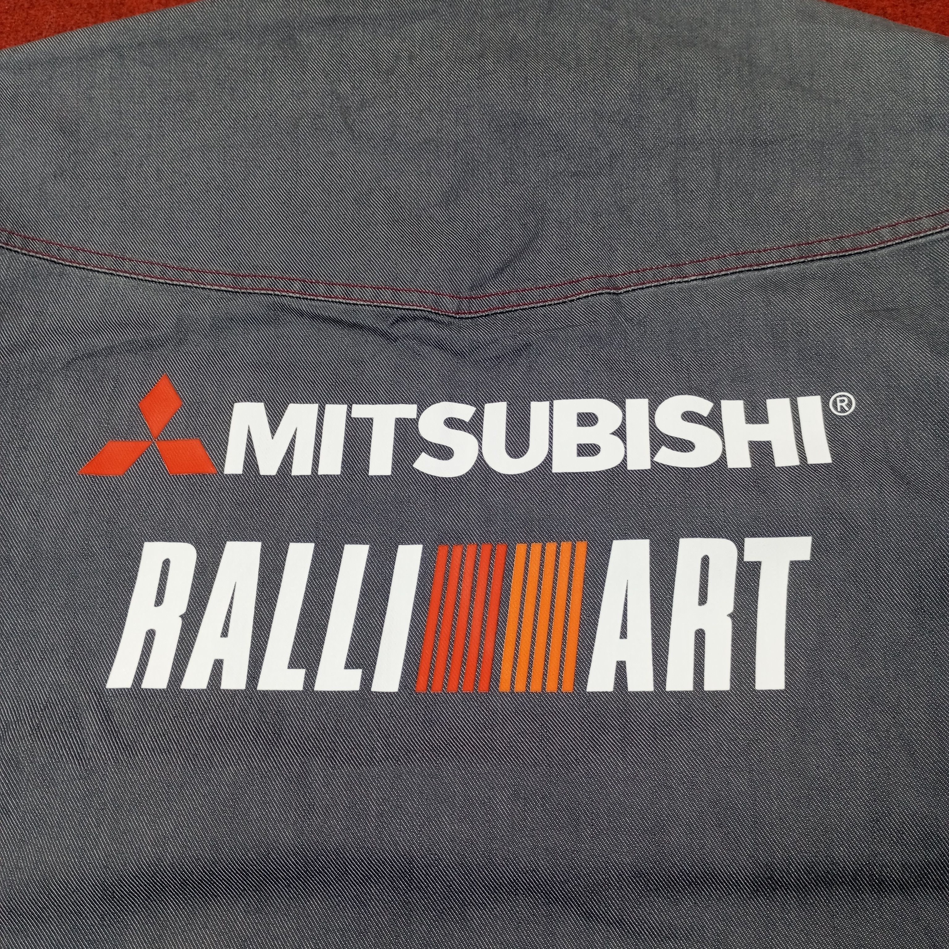 Vintage Mitsubishi Ralli Art Motorsports Custom Art Jacket c245n4 Size US M / EU 48-50 / 2 - 2 Thumbnail
