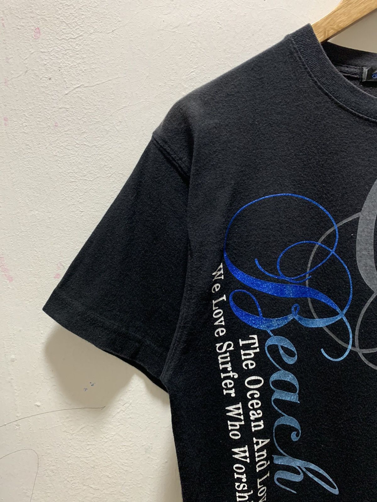 Japanese Brand Sound Wave Surfing Beach Poem Large Tshirt Size US L / EU 52-54 / 3 - 3 Thumbnail