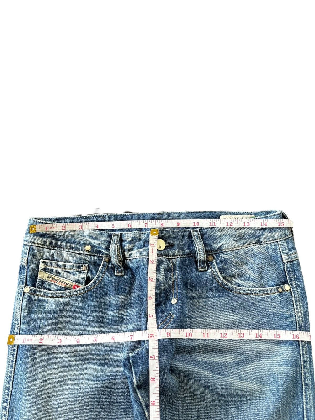 Diesel Vintage Diesel Lhela Beaded Pocket Distressed Jeans Size 31" - 7 Thumbnail