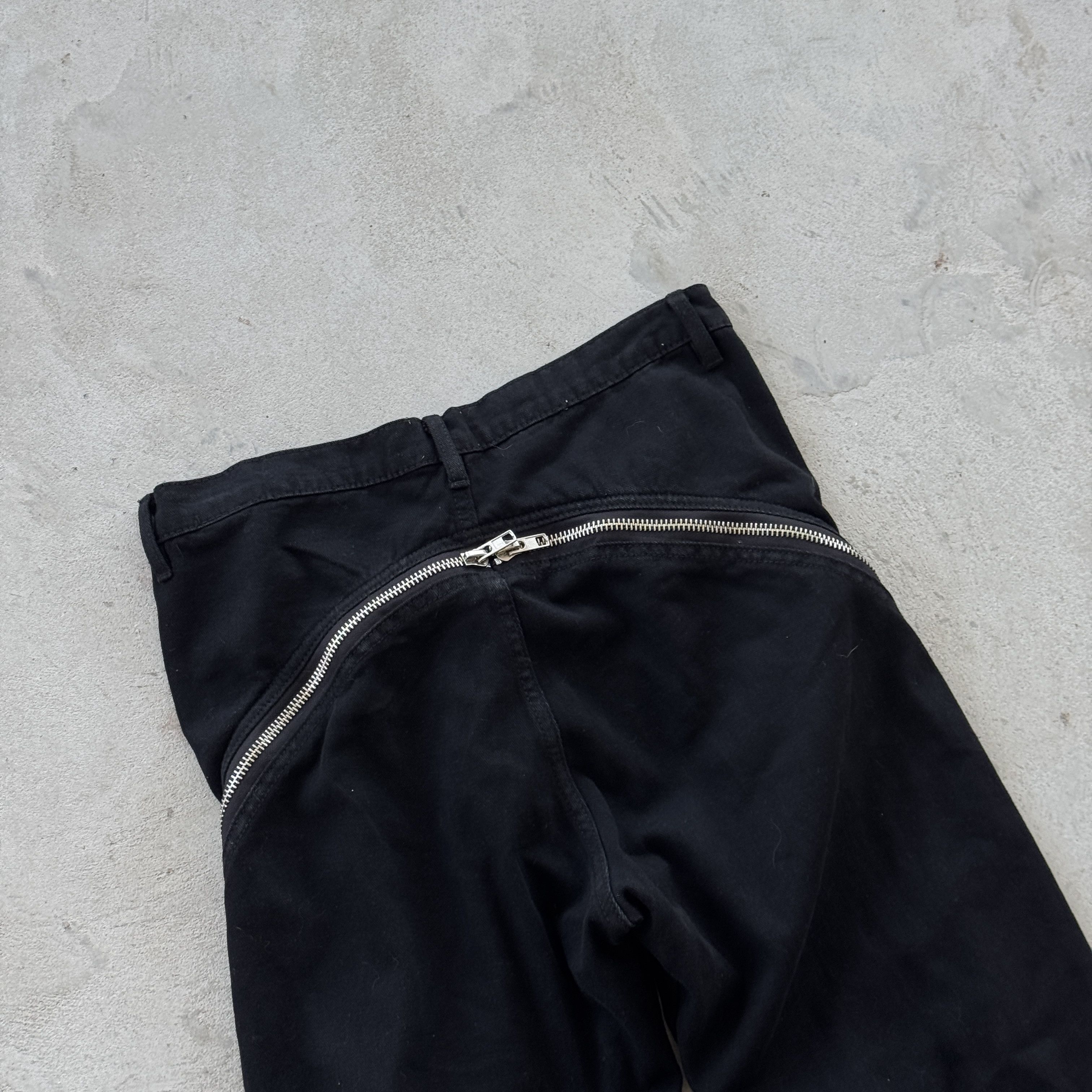 Vintage Miuko Creative Collection Black Side Zip Flare Denim Jeans Size US 33 - 4 Thumbnail