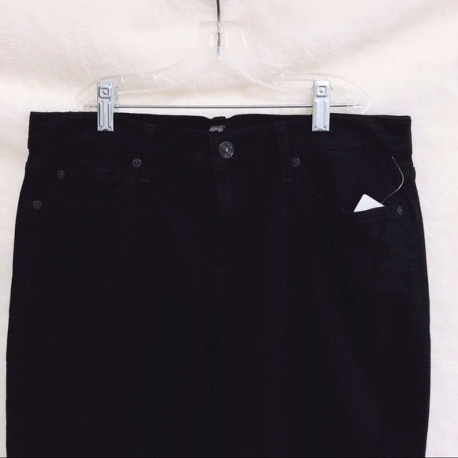7 For All Mankind 7 For All Mankind Black Distressed Gwen Skinny Ankle Jeans Size 30" / US 8 / IT 44 - 5 Thumbnail