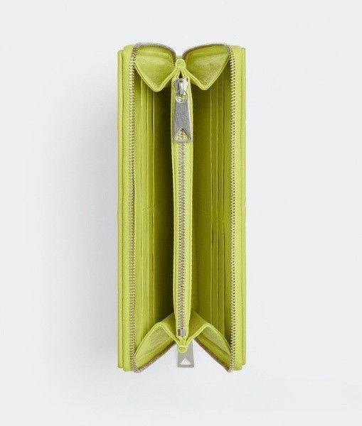 Bottega Veneta o1n1vont1124 Size: OS / Zip Around Wallet in Kiwi Size ONE SIZE - 3 Thumbnail
