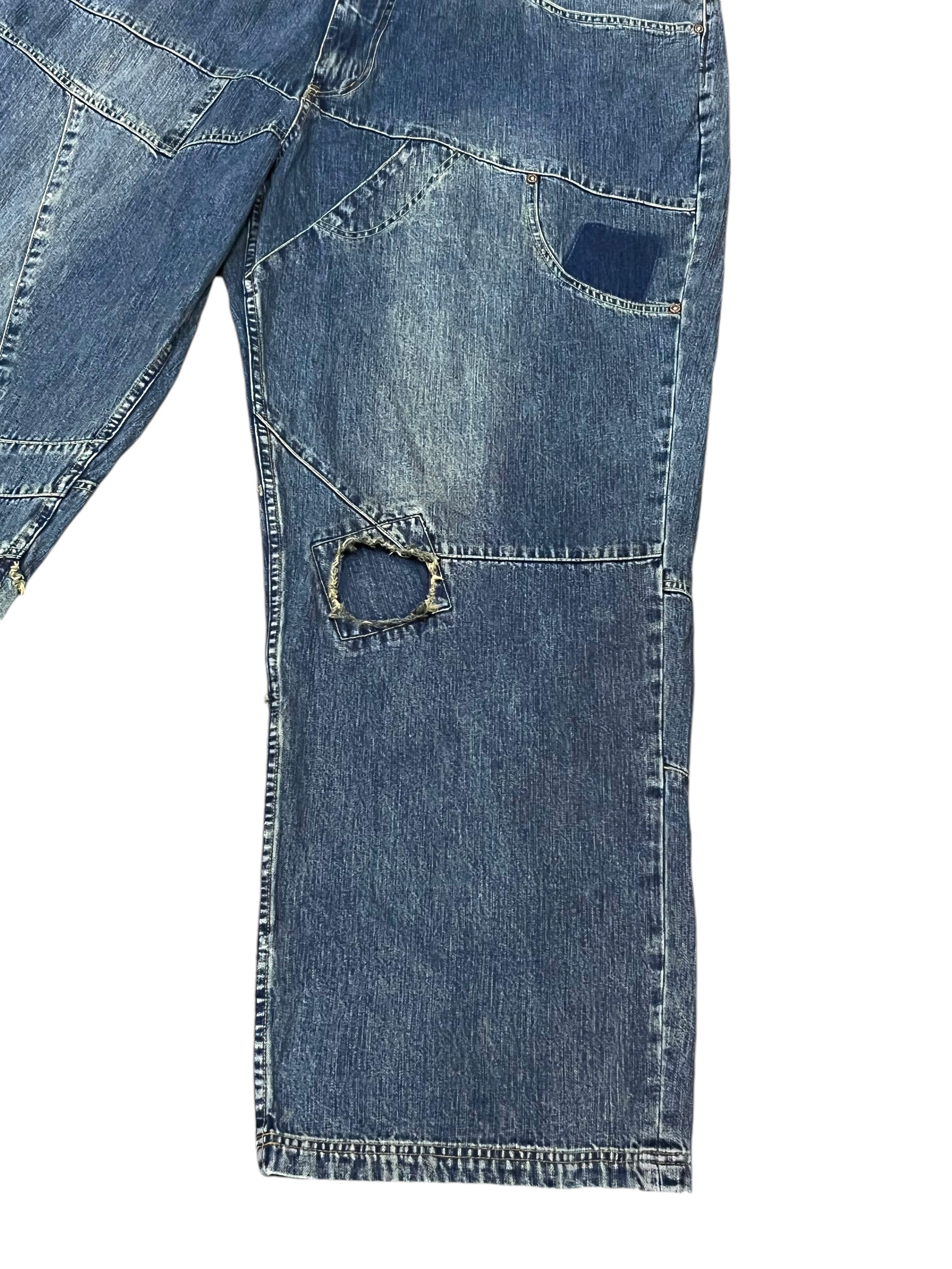 Pepe Jeans SIZE 48” BIG SIZE ULTRA RARE💥Vtg PEPE JEANS Patchwork Denim Size US 44 / EU 60 - 3 Thumbnail