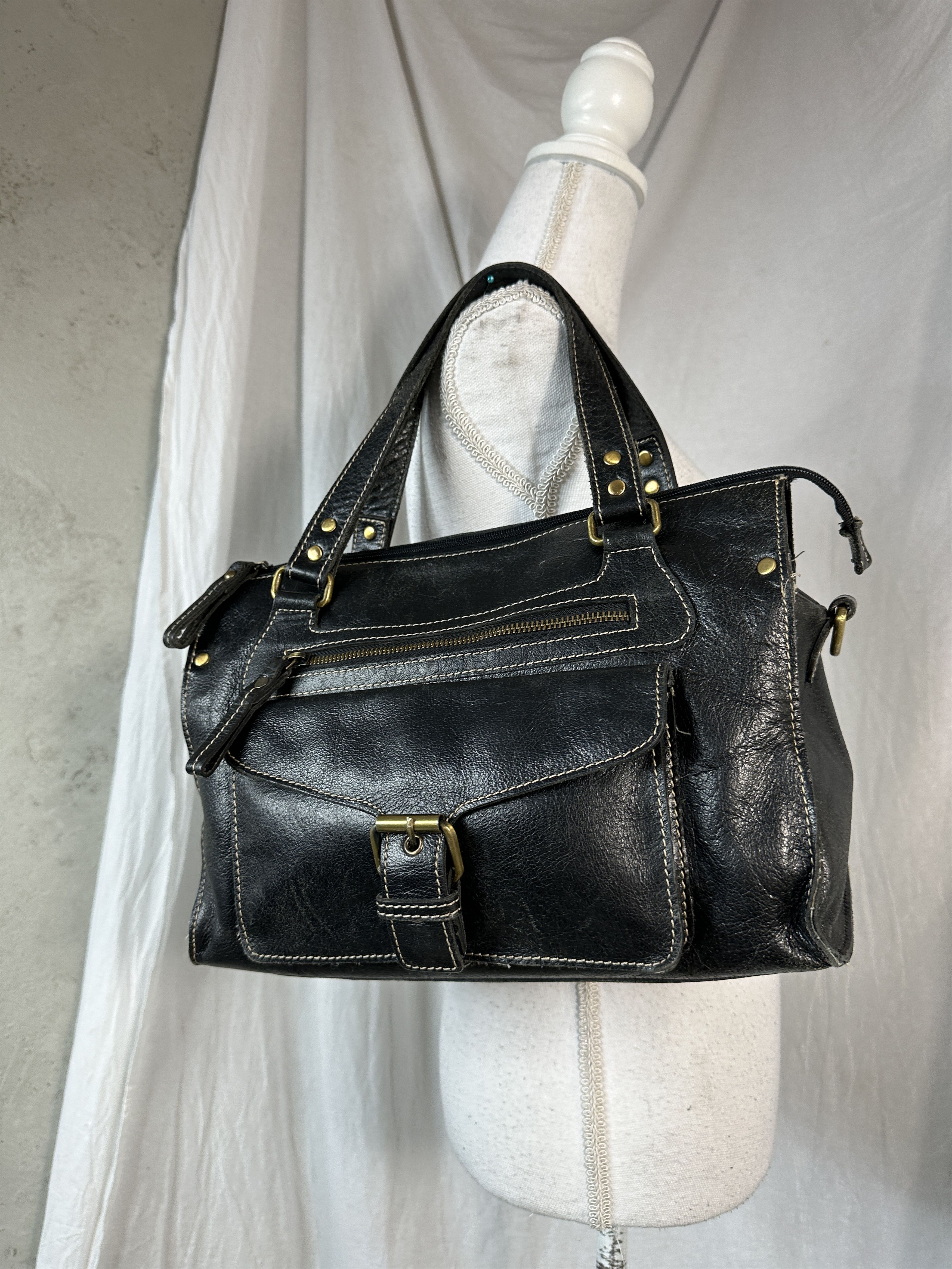 Vintage Vintage Leather Bag Size ONE SIZE - 5 Thumbnail