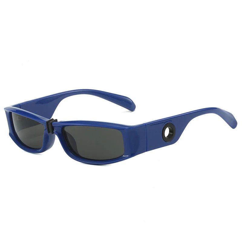 Vintage Unique Blue Rectangle Sunglasses Size ONE SIZE - 1 Thumbnail