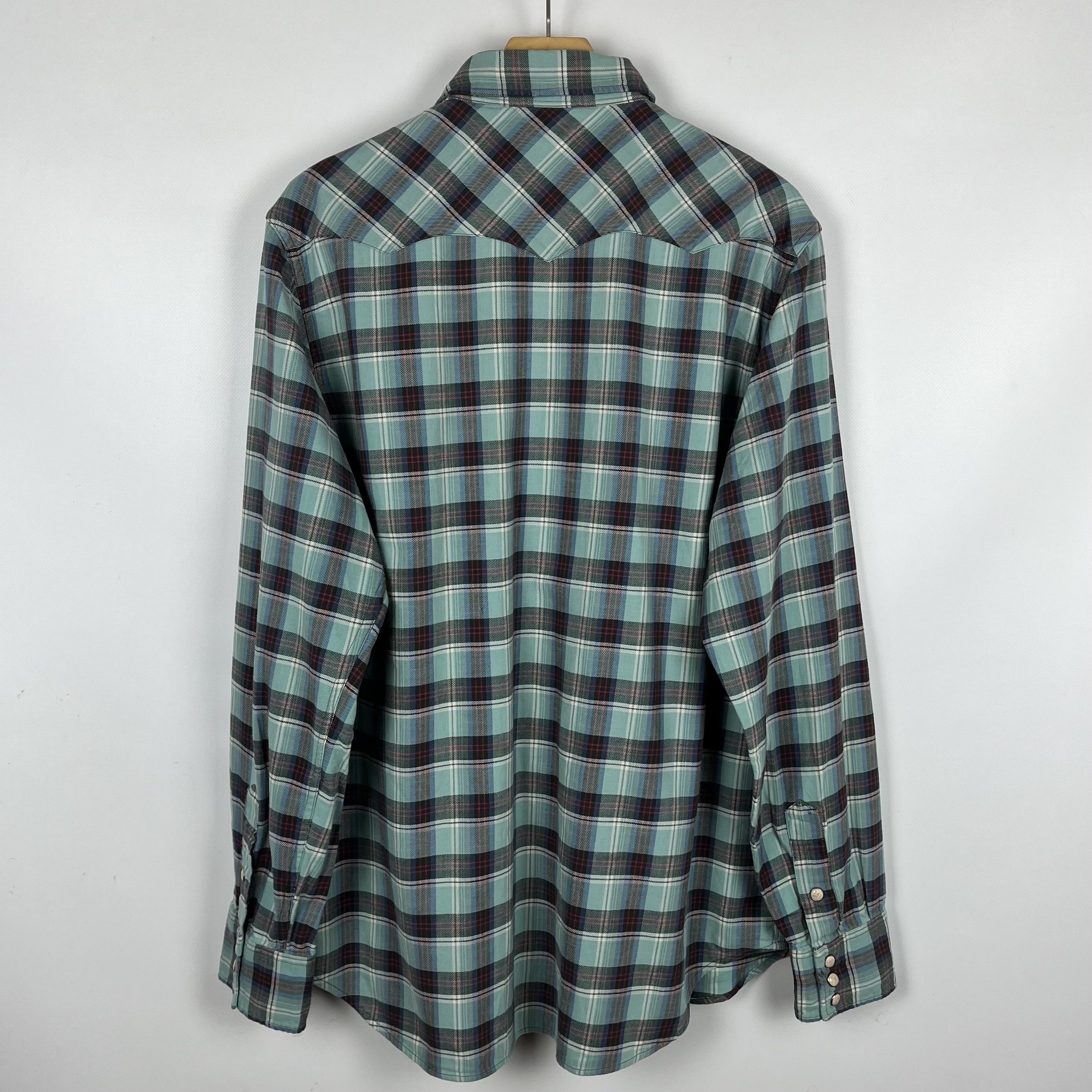 RRL Ralph Lauren RRL Ralph Lauren Western Checkered Long Sleeve Shirt Size US XL / EU 56 / 4 - 17 Thumbnail