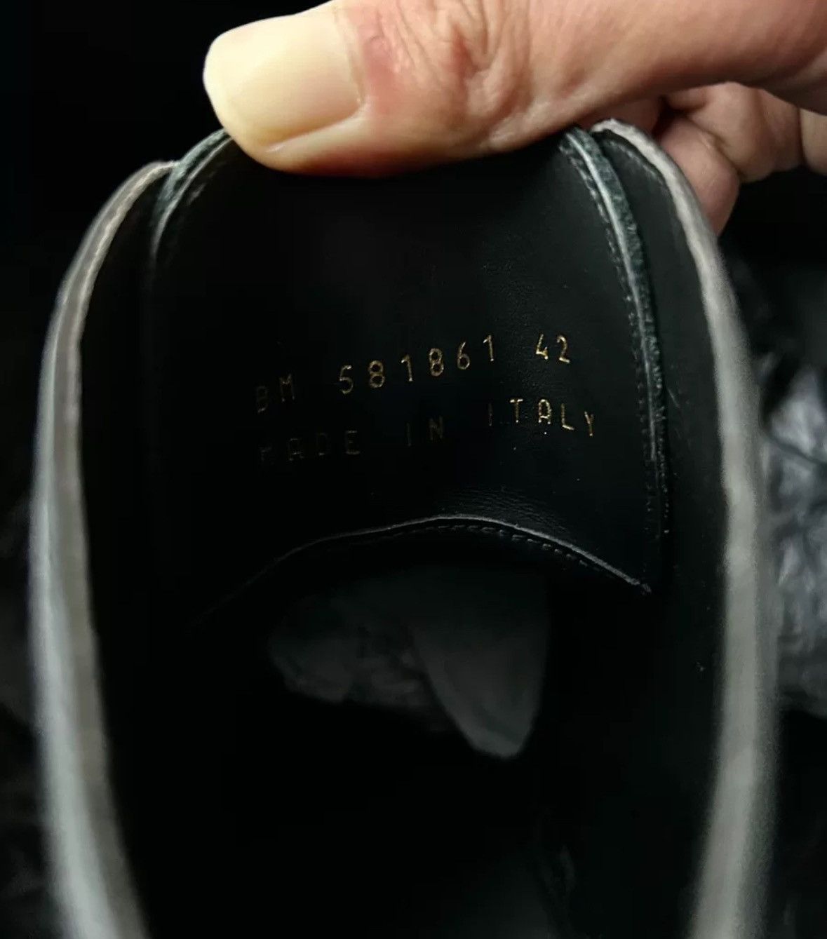 Saint Laurent Paris × Yves Saint Laurent Saint Laurent SLP patent leather high top leather shoes Size US 9 / EU 42 - 5 Thumbnail