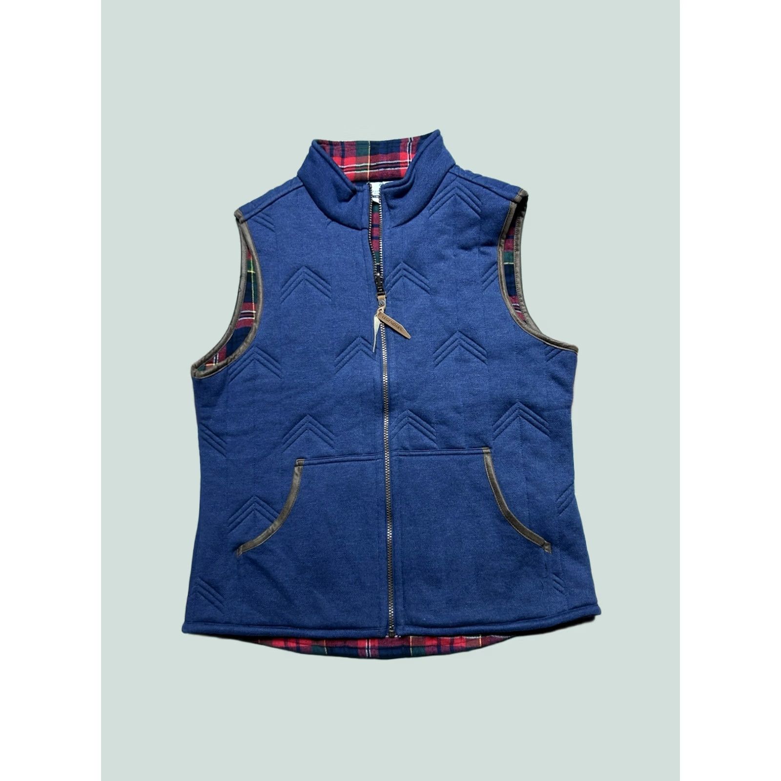Vintage VINTAGE Legendary Whitetails Reversible Vest Jacket Quilted Plaid Hunting Adult Large Blue Mens Size US L / EU 52-54 / 3 - 1 Thumbnail