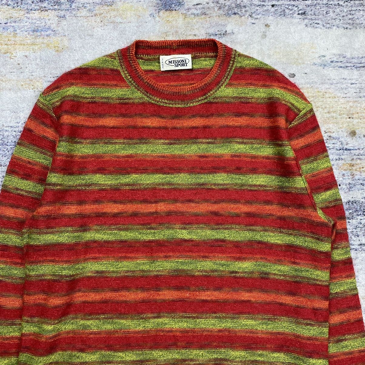 Missoni × Vintage missoni sport wool stripes knit sweater Size US S / EU 44-46 / 1 - 2 Thumbnail