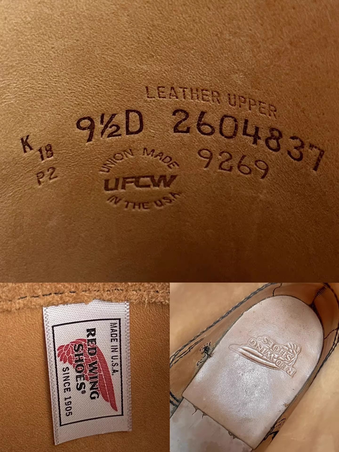 Red Wing Redwing 9269 9.5d Size US 9.5 / EU 42-43 - 8 Thumbnail