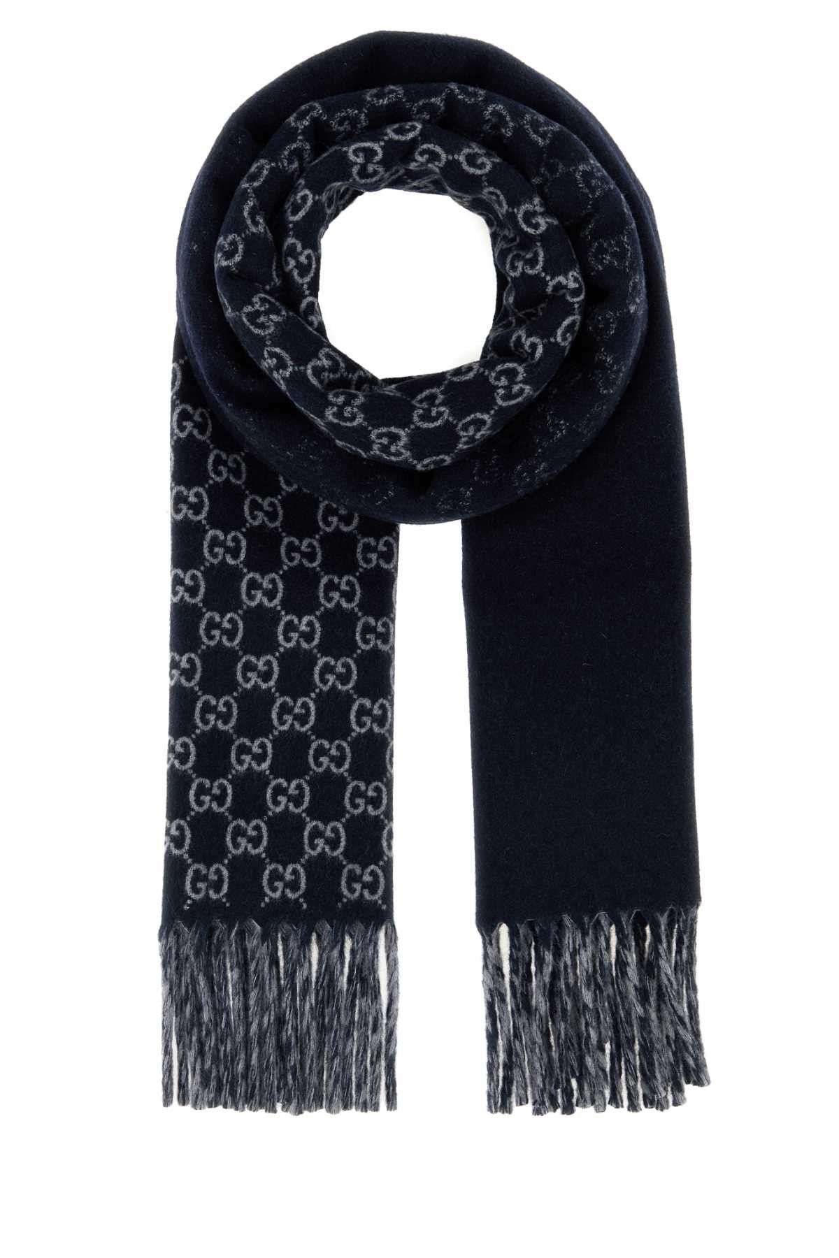 Gucci Embroidered Wool Blend Scarf Size ONE SIZE - 1 Thumbnail