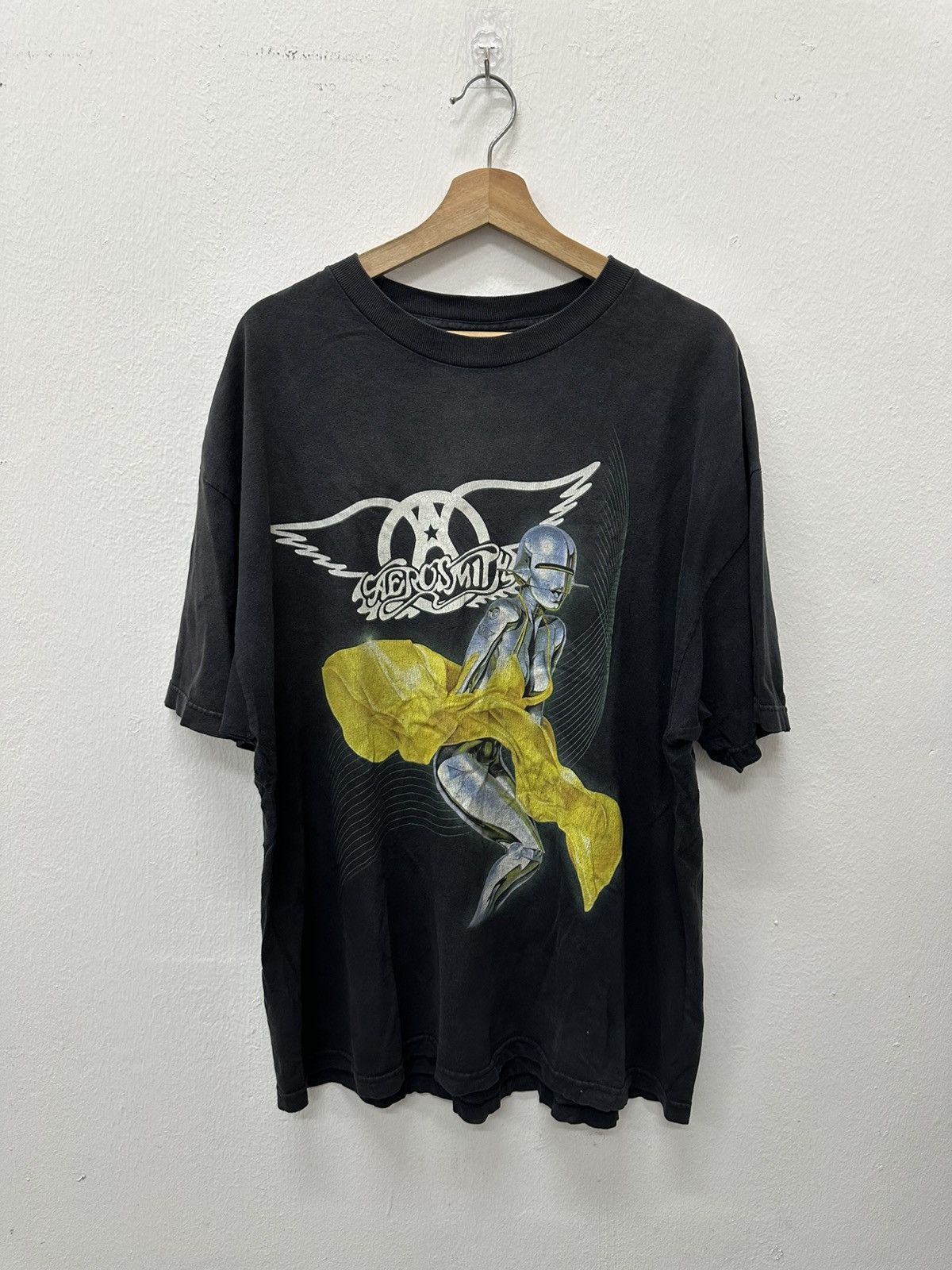 Club Sorayama Vintage 2001 Aerosmith Just Push Play By Hajime Sorayama Tee Size US XXL / EU 58 / 5 - 2 Thumbnail