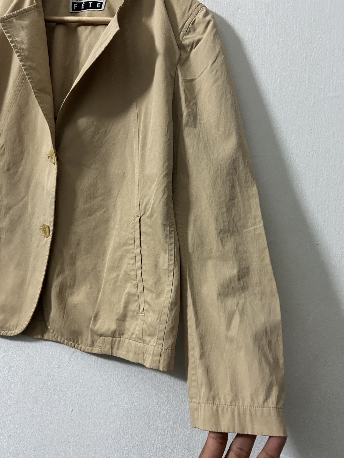 Issey Miyake × Japanese Brand × Vintage Issey Miyake Women Coat Blazer Size S / US 4 / IT 40 - 2 Thumbnail