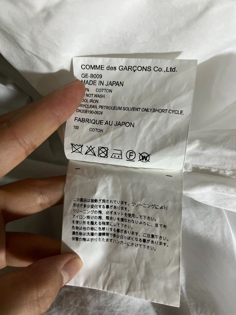 Comme des Garcons Comme Des Garcons White pleated long shirt Size S / US 4 / IT 40 - 5 Thumbnail