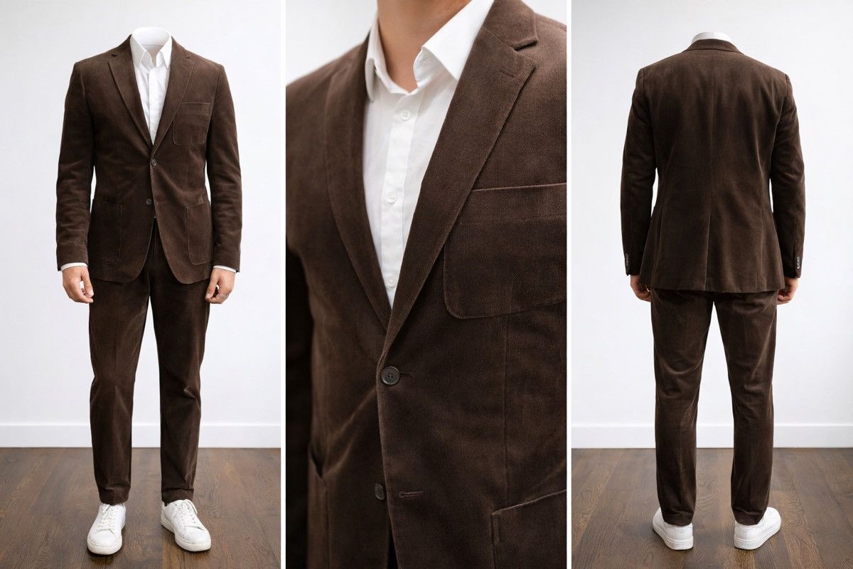Selected Homme SELECTED HOMME Brown Suit – Size EU 48 Size 38R - 1 Preview
