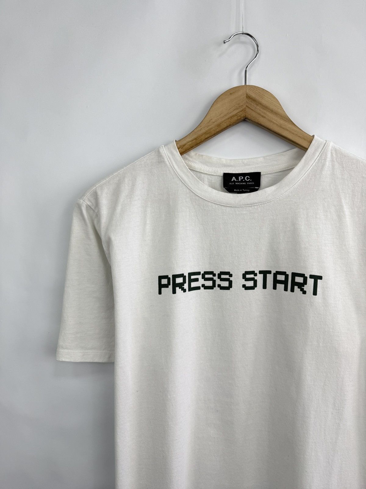 A.P.C. Vintage A. P. C. Press Start T-Shirt Rare Retro Hype Y2K Size US M / EU 48-50 / 2 - 2 Thumbnail