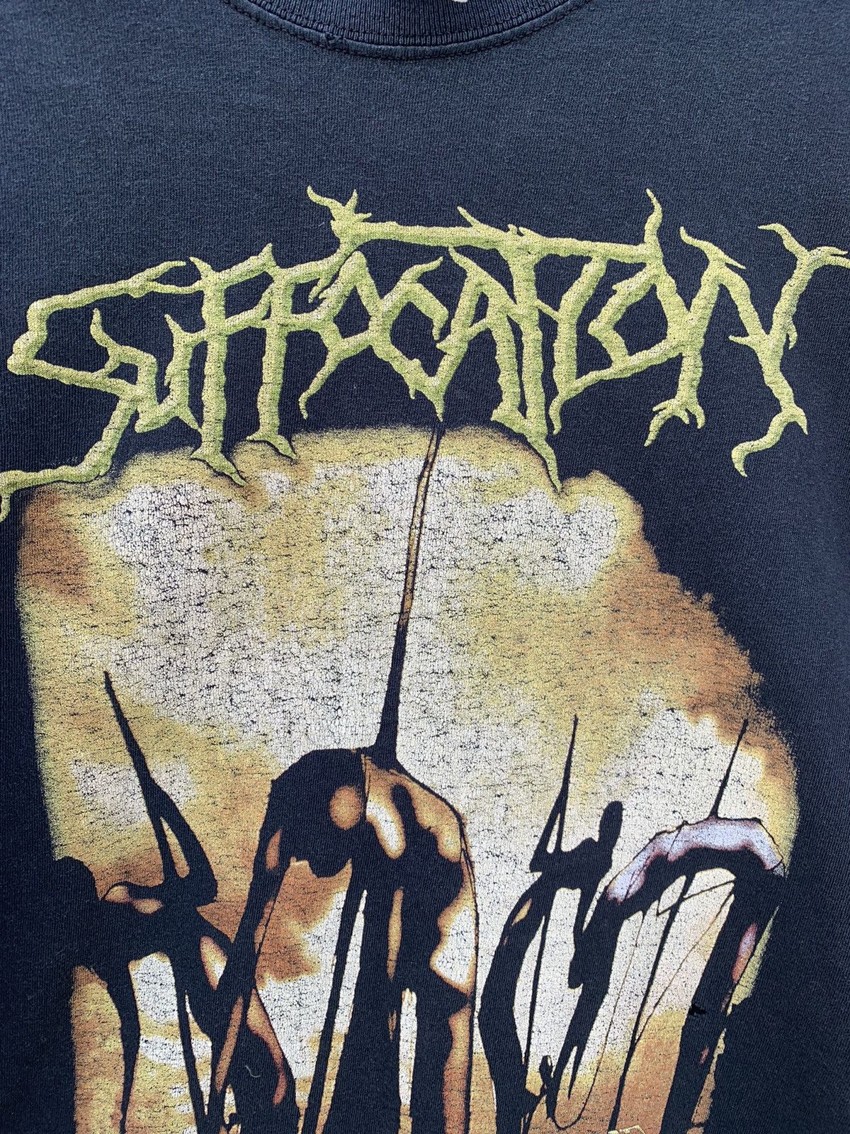 Band Tees × Vintage 2005 Suffocation Vintage Death Metal Shirt Black Metal Size US M / EU 48-50 / 2 - 4 Thumbnail