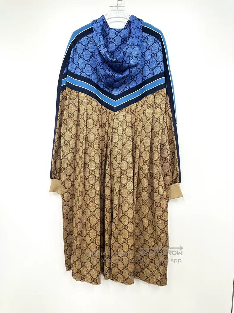 Gucci Gucci Blue and brown color block old flower full print sid Size XS / US 0-2 / IT 36-38 - 2 Thumbnail