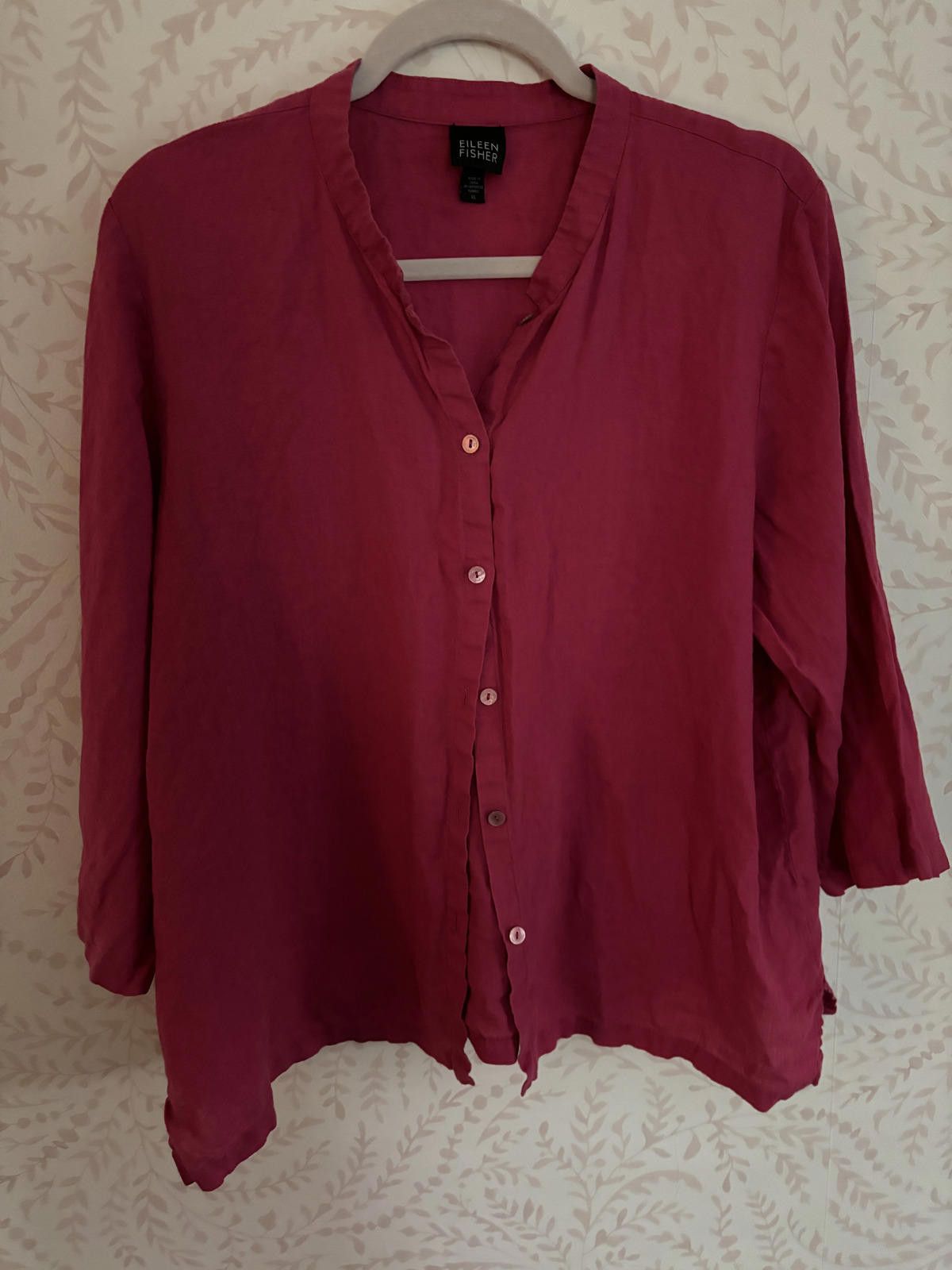 Eileen Fisher Eileen Fisher Women's Button-Up Irish Linen Blouse - XL Size XL / US 12-14 / IT 48-50 - 1 Thumbnail
