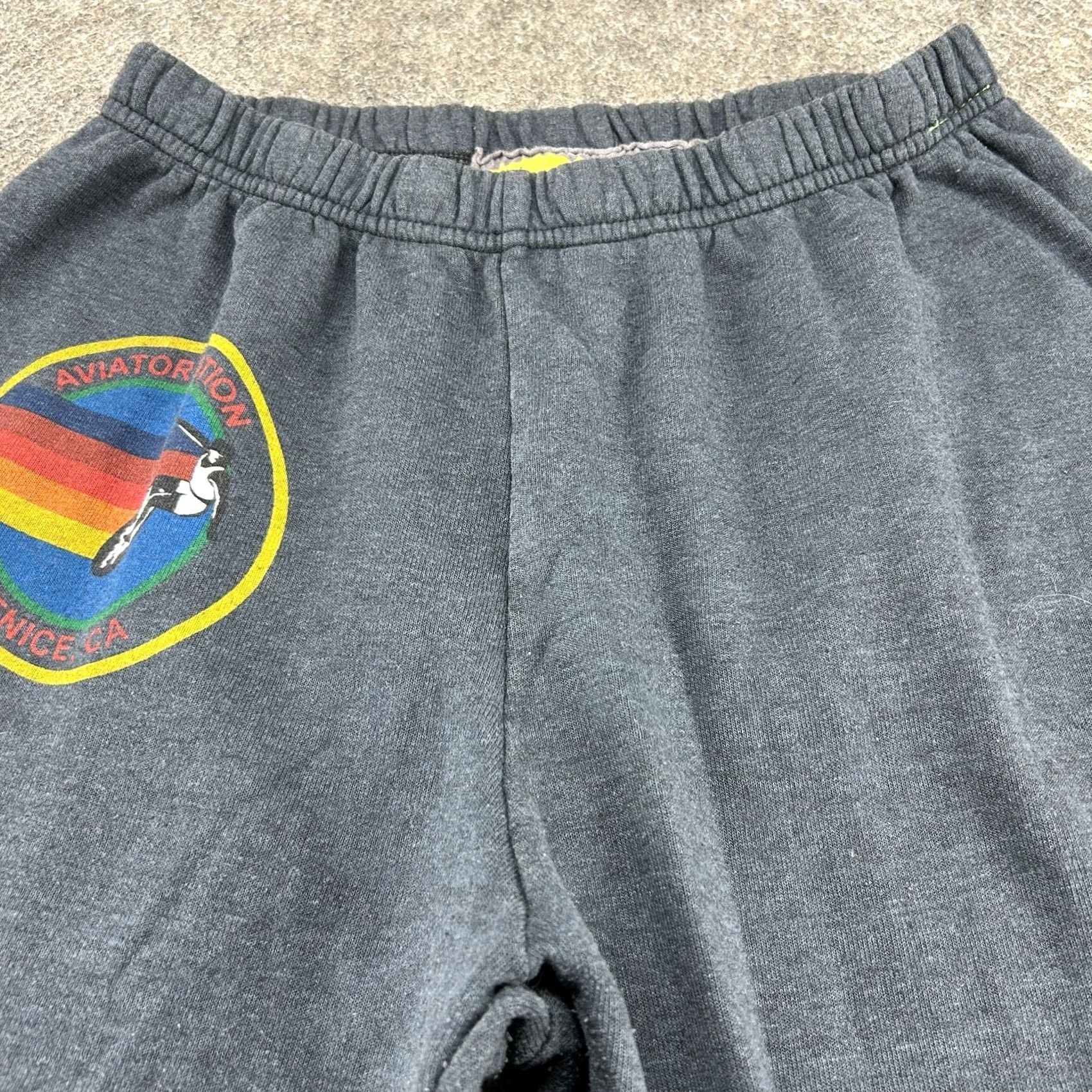 Aviator Nation Aviator Nation Pants Mens L Grey Sweat Jogger Cotton Jersey Stripe NO DRAWSTRING Cotton Polyester blend Tapered Leg Size US L / EU 52-54 / 3 - 2 Thumbnail