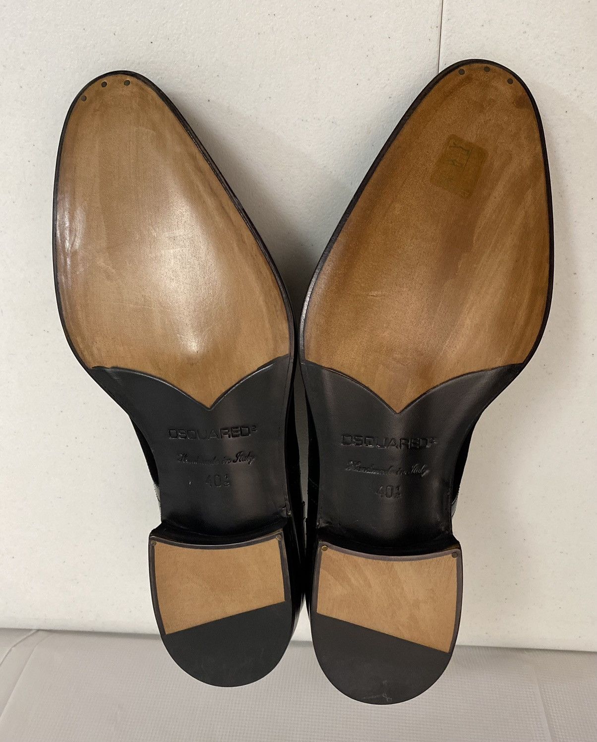 Dsquared2 Dsquared2 🇮🇹 Black Patent/Velvet Handmade Derby 7.5 NEW Size US 7.5 / EU 40-41 - 20 Thumbnail
