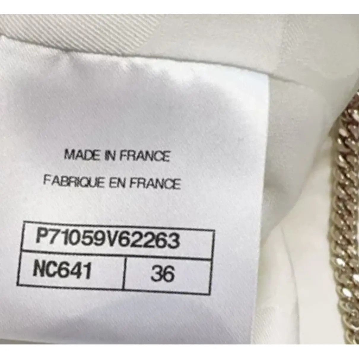 Chanel CHANEL 21PF 2021 White Ivory CC Logo Metiers D’art Jacket 36 Size S / US 4 / IT 40 - 10 Thumbnail
