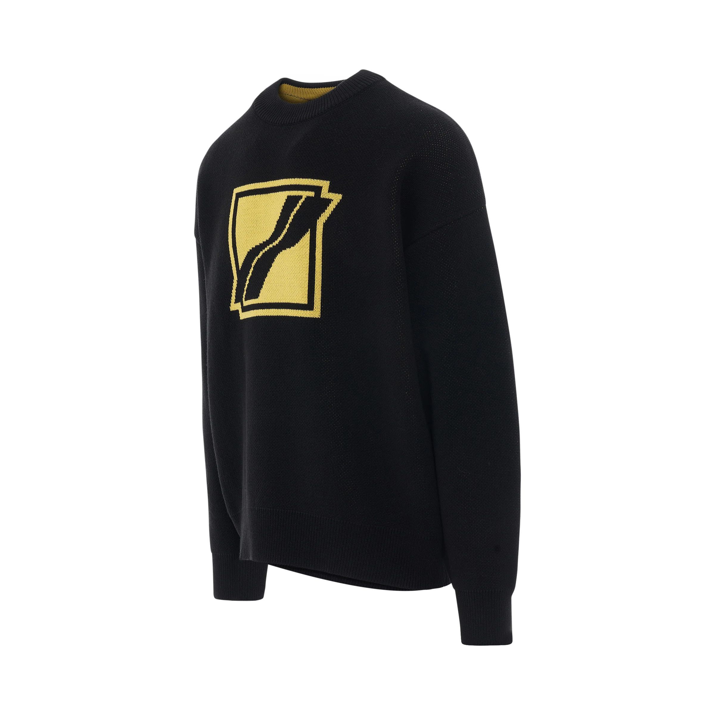 WE11DONE o1mris0824 Knit Pullover in Black Size US M / EU 48-50 / 2 - 2 Thumbnail