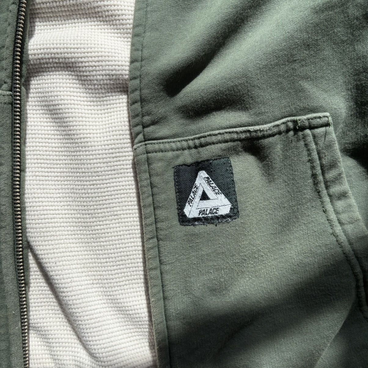Palace Patch thermal zip hoodie in khaki green Size US M / EU 48-50 / 2 - 7 Thumbnail