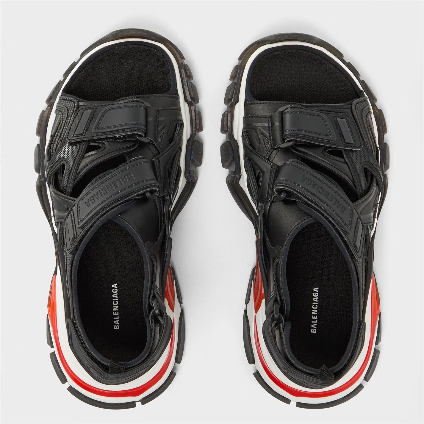 Balenciaga o1g2r1mq0226 Track Sandals In Black Size US 8 / EU 41 - 4 Thumbnail