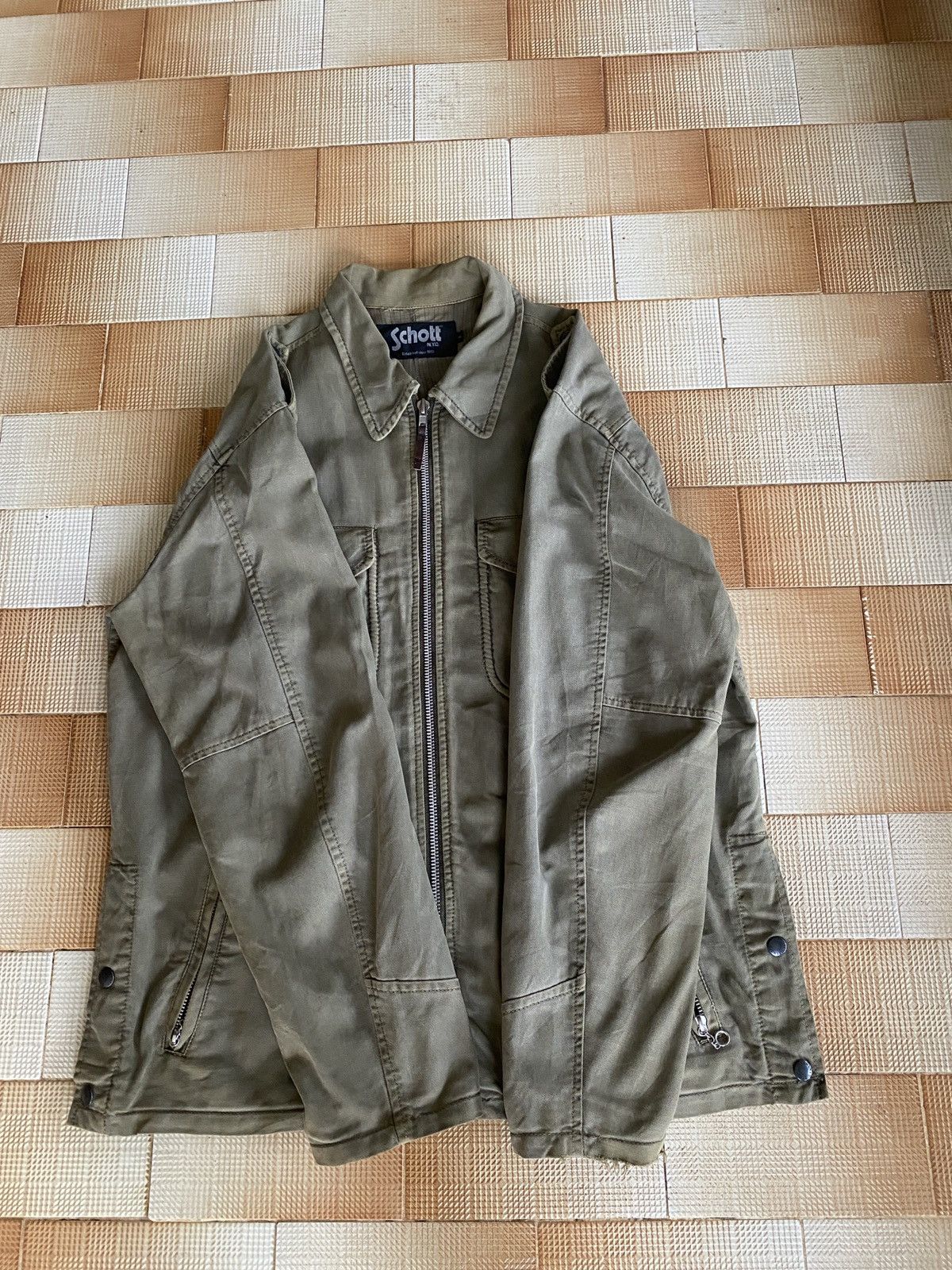 Schott × Vintage Vintage schott zipper jacket Size US L / EU 52-54 / 3 - 13 Thumbnail