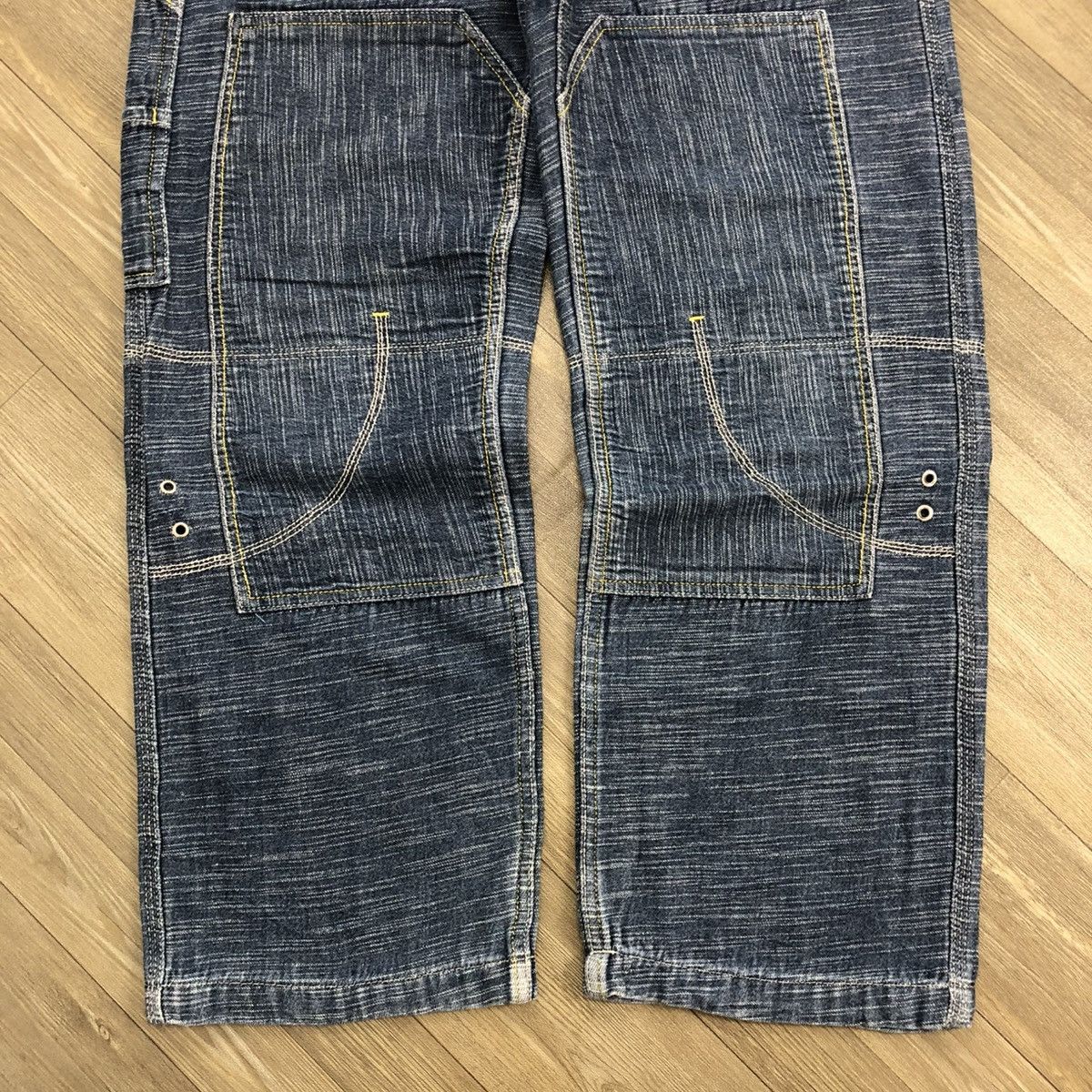 Carhartt × Japanese Brand Vintage Transer Double Knee Carpenter Baggy Jeans Y2K Size US 27 - 5 Thumbnail