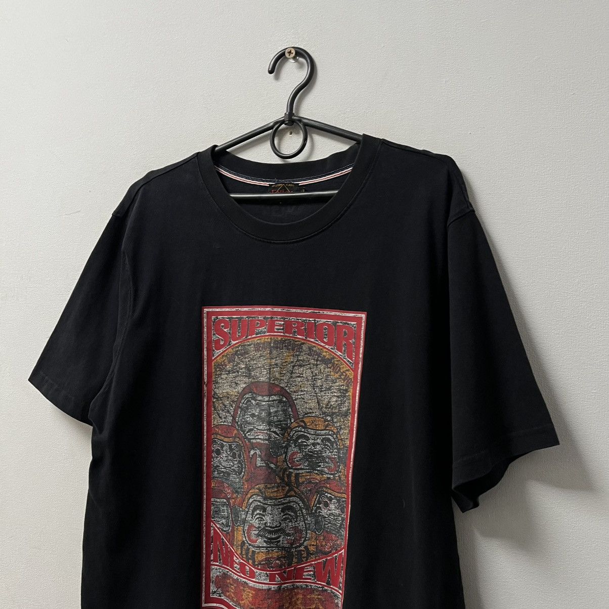Evisu Evisu T-shirt Big Logo Black Size XL Size US XL / EU 56 / 4 - 2 Thumbnail