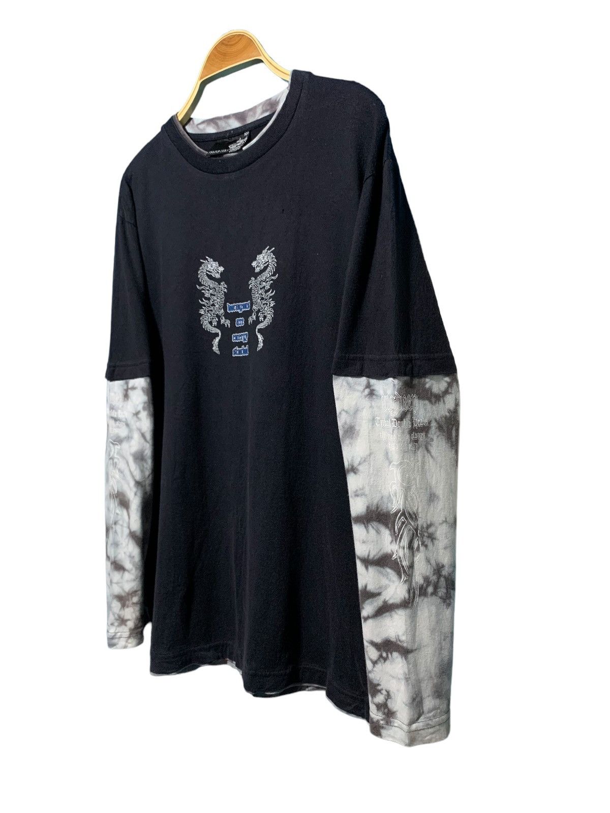 If Six Was Nine × Japanese Brand × Le Grande Bleu (L.G.B.) Y2k Dig Deep tribal dragon poem double layer iconic vintage Size US S / EU 44-46 / 1 - 3 Thumbnail